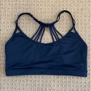 Marika Navy Back Detail Sports Bra